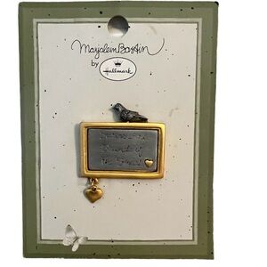 Vintage Sisters Brooch Pin Hallmark Artist Marjolein Bastin Gold Silver Mix Tone